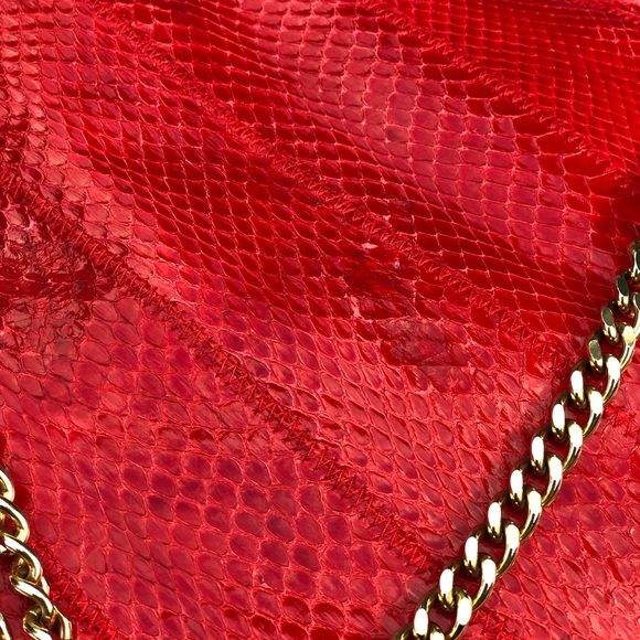 Snakeskin Criss-Cross Holster with Chain Detail main image 0